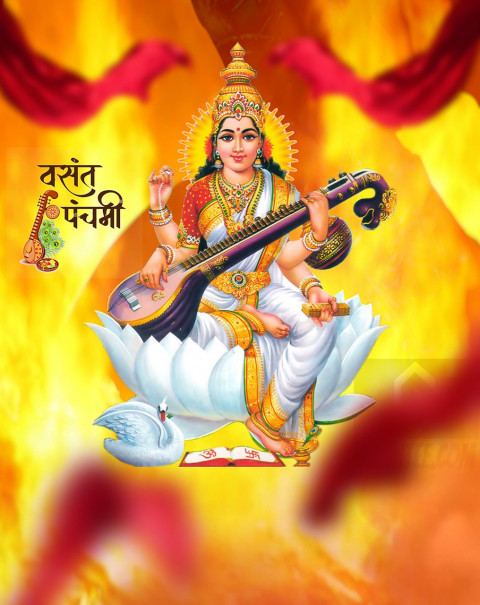 Maa Sarswati Puja Editing CB Background Hd For Photoshop New