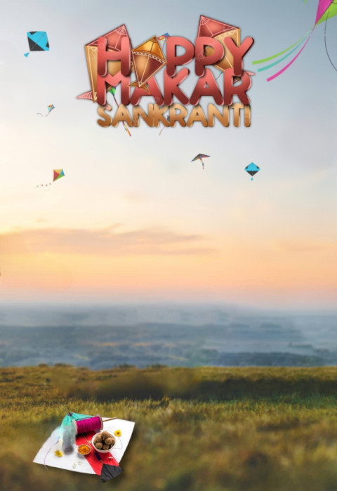 Makar Sankranti CB Photo Editing Background Full HD