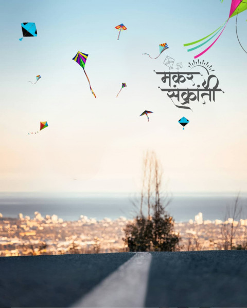Makar Sankranti HD Background For CB Editing