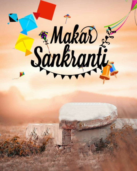 Makar Sankranti Kite CB Background Full HD for Photos Editing