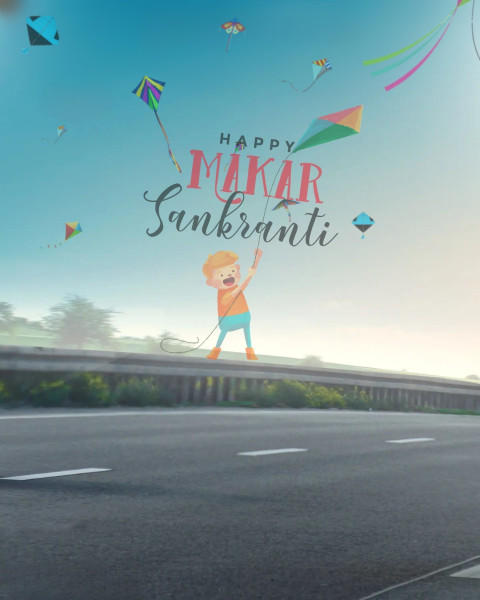Makar Sankranti Photoshop Editing Background Full HD