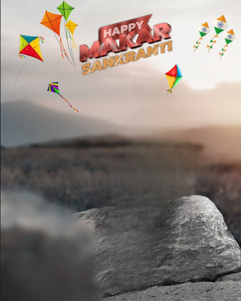 Makar Sankranti Photoshop Editing Hd Background Download
