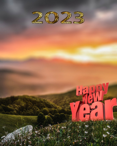 Manipulation 2023 Happy New Year Background HD For Editing New