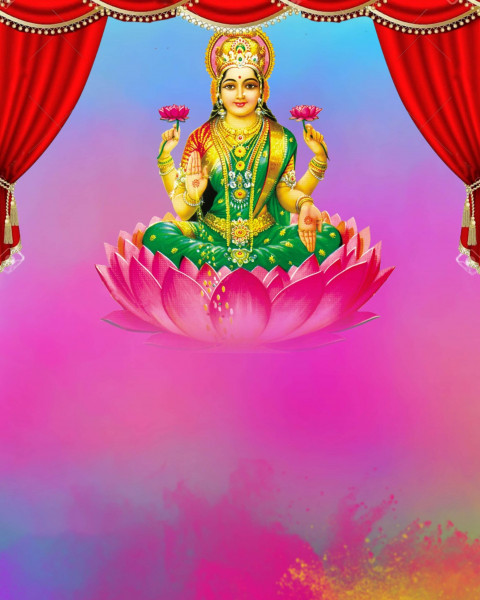 Mata Lakshmi Cb Diwali Banner Background Download