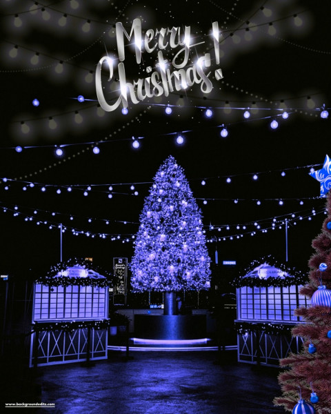 Merry Christmas CB Photo Editing Background Full HD