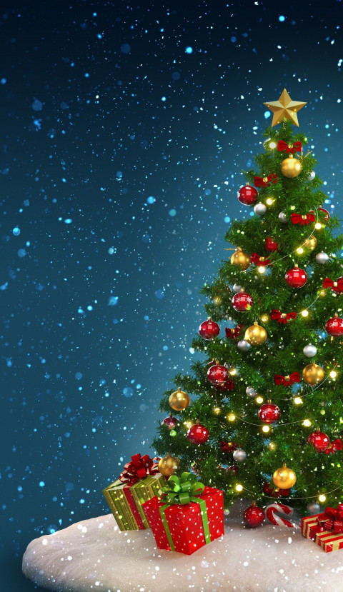 Merry Christmas Day Tree CB Photoshop Background Free
