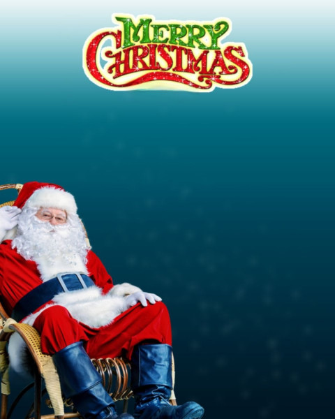 Merry Christmas Photo Editing Santa Claus Backgrounds