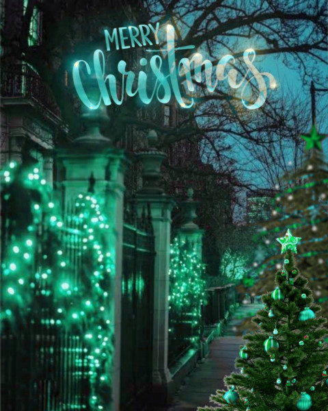 Merry Christmas Santa Claus Editing Background