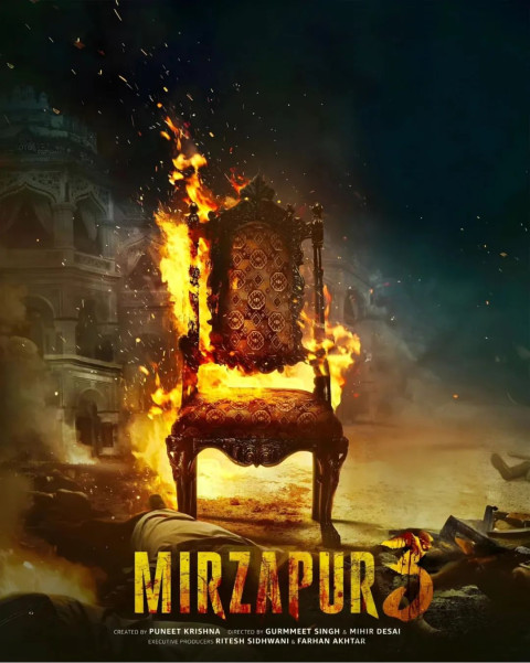 Mirzapur 3 Poster Design Wallpaper CRoyal Chair Edit Background