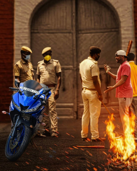 Movie Poster Photo Editing HD Police Background