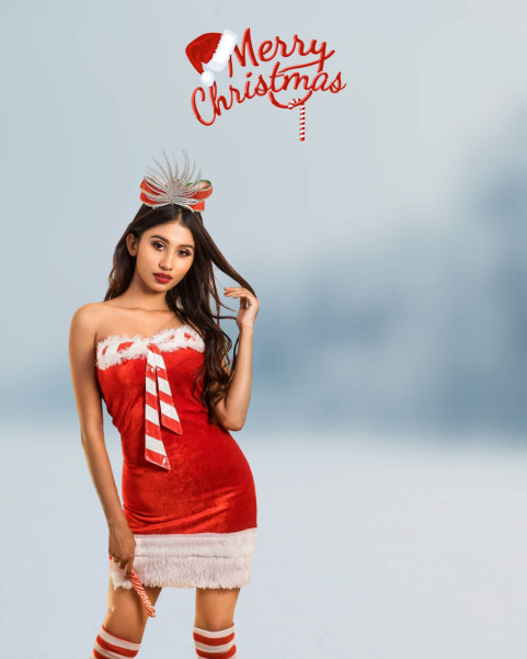 New Christmas Photo Editing Girls Background Full HD