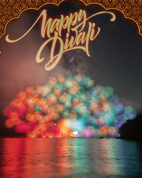 New Happy Diwali Photo Editing Background HD Dp