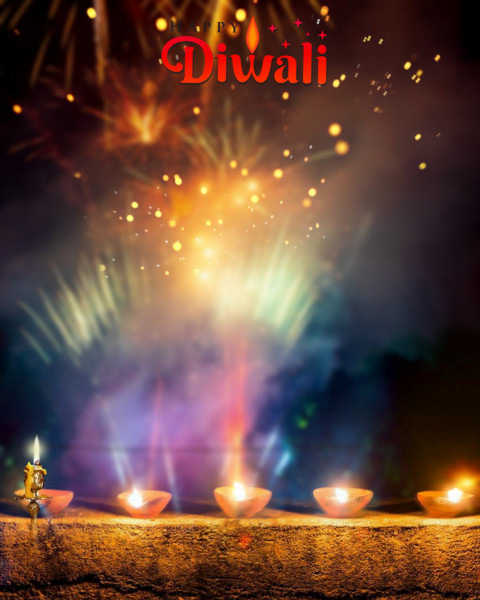New Happy Diwali Photo Editing Background HD Pic