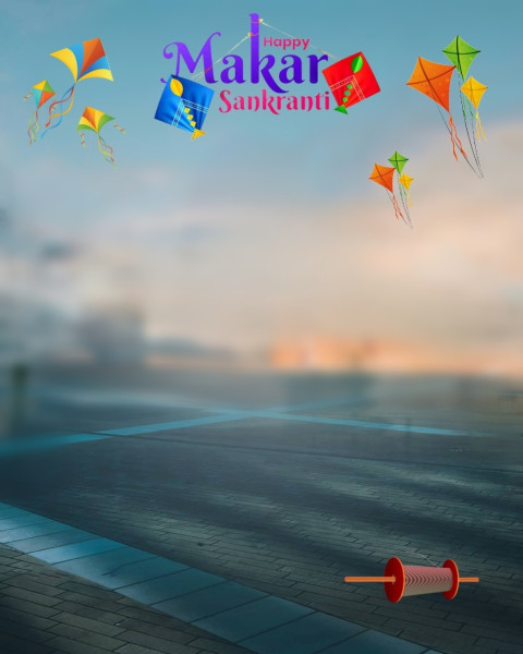 New Makar Sankranti Editing Background Download HD