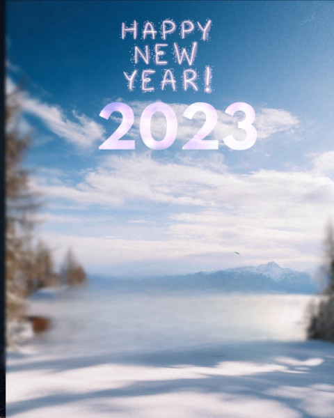 New Year 2023 Background For CB Photo Editing