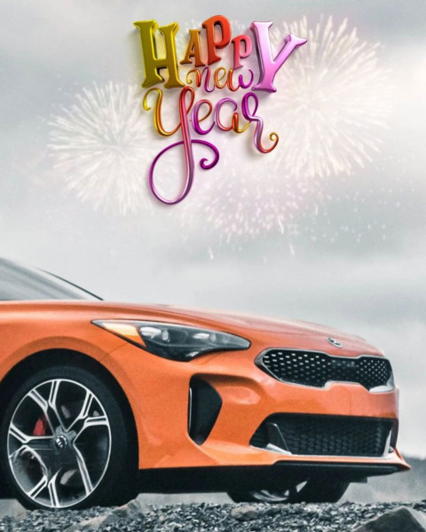 New Year 2023 Hd Editing Orange Car Backgrounds
