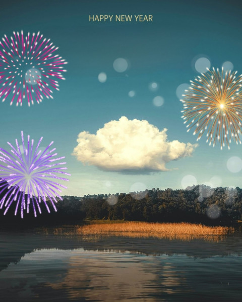 New Year Celebration Fireworks Editing