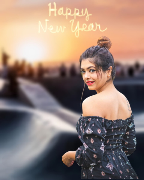 New Year HD Girl CB Editing Background 2023