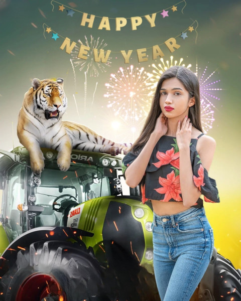 New Year HD Photo Editing Background 2023