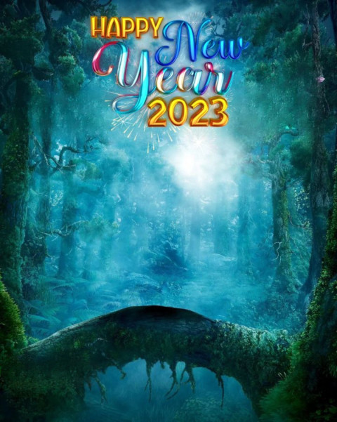 New Year Photoshop 2023 HD Background
