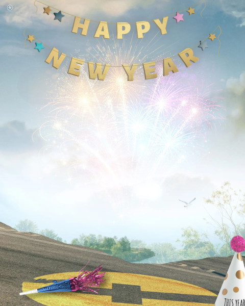 Photo Editing 2023 Happy Near Year Background HD New