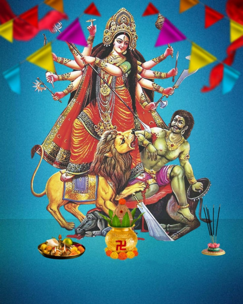 Photoshop Durga Pooja CB Background Download New