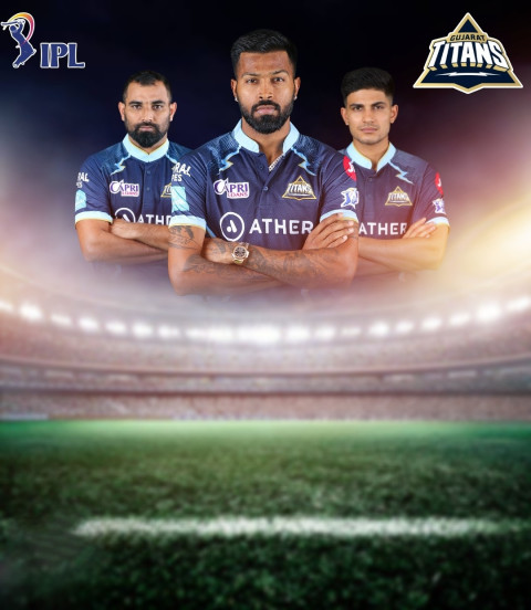 Photoshop Gujrat titans Ipl Editing Background Images