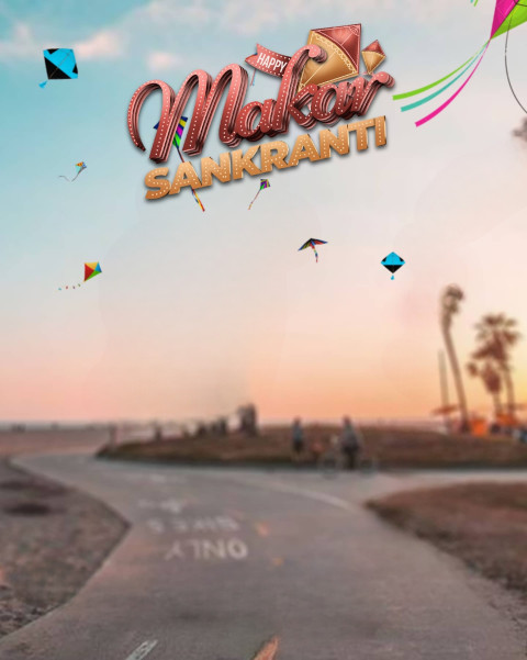 Photoshop Makar Sankranti CB Editing Background