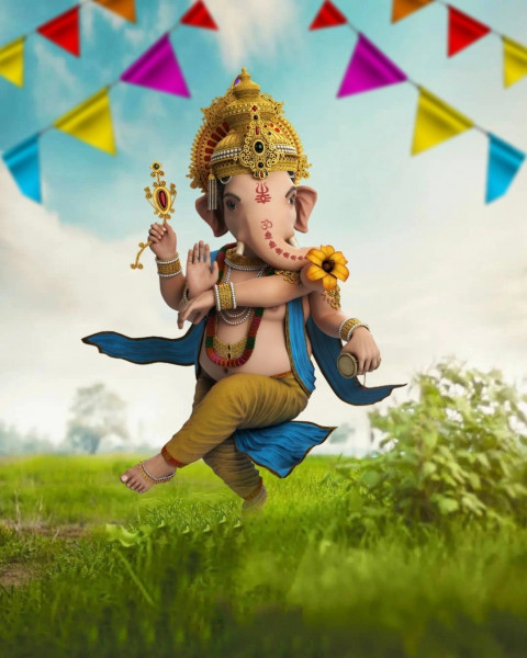 PicsArt Ganesh Chaturthi Editing Background HD Download