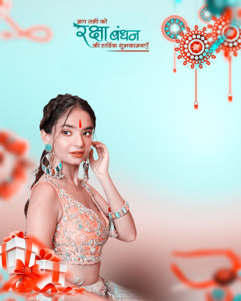 Raksha Bandhan Editing Girl Photoshop Background