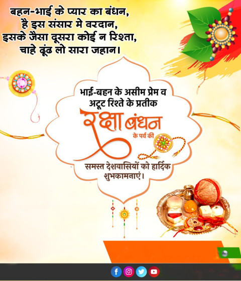 Rakshabandhan Banner Editing Photos DP For New Backgrounds