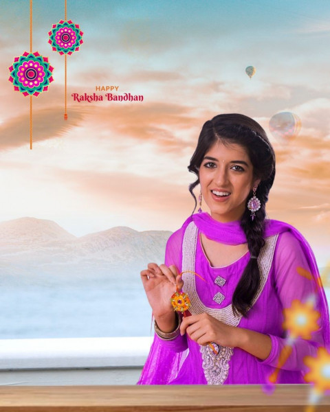 Rakshabandhan Photo Editing Backgrounds HD With Sister