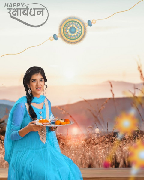 Rakshabandhan PicsArt Editing Background HD With Sister