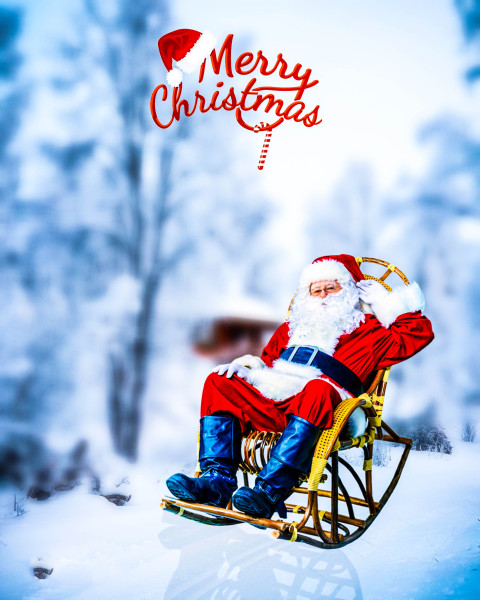 Santa Claus New Photo Editing CB Background Download