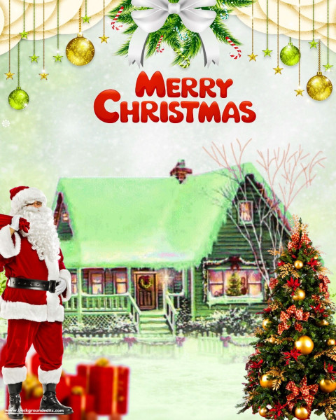 Santa Claus Photo Editing HD Background