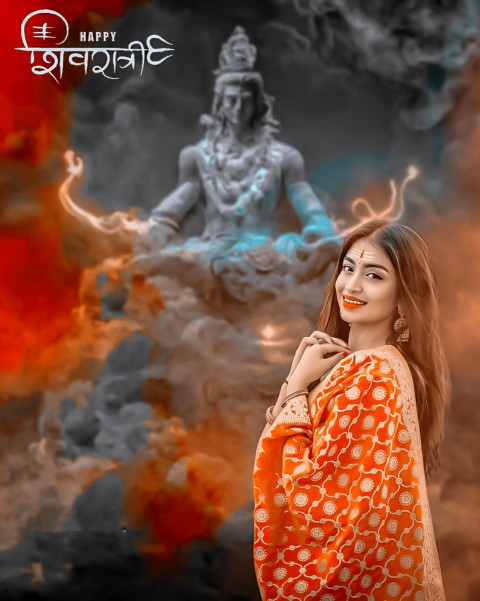 Shivratri Girl Editing CB Background HD For Photoshop