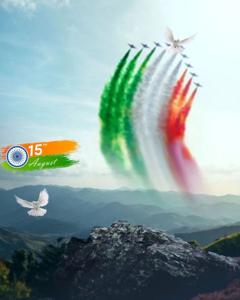 Sky Tiranga Colour Wallpapers For 15 August Background