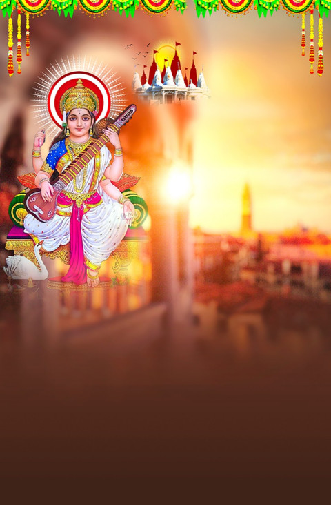 Snapseed Happy Sarswati Puja Special Photo Editing Background HD