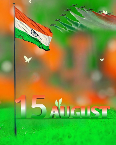 Tiranga 15 August Independence Day Cb Editing Background