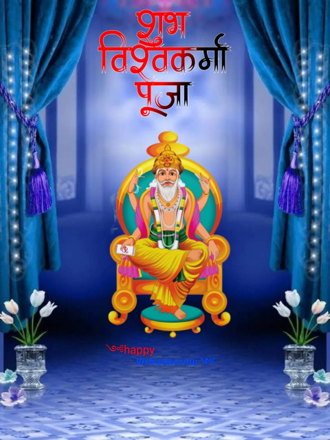 Vishwakarma Puja CB Background Download For Photo Editing Img