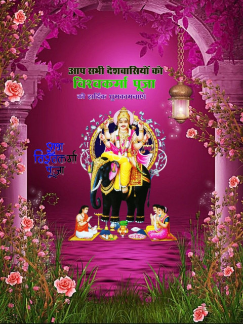 Vishwakarma Puja HD Background Download For Picsart Photo Editing