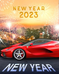 2023 CB Photo Editing Car Background For Happy New Year