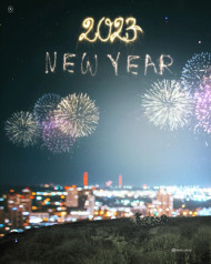 2023 Happy New Year CB Firework Background For Editing