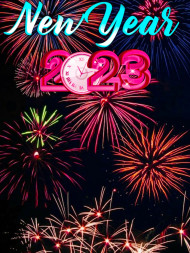 2023 Happy New Year Fireworks CB Editing Background