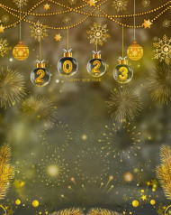 2023 New Year HD Background For CB Photo Editing