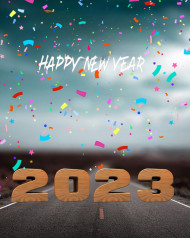 3d 2023 New Year Background For CB Photo Editing