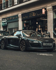 Black CAr On Road Photoshop Girl Background HD For Editing CB Pictures