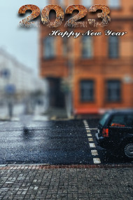 Blur Road Happy Near Year 2023 Editing Background HD