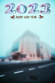 Blur Road Happy Near Year 2023 Editing Background HD New