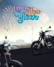 CB KTM Bike 2023 Happy New Year HD Background